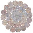 Safavieh Cape Cod 3'-0" x 3'-0" Rug in Blue / Yellow