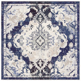 Safavieh Madison 6'-7" x 6'-7" Rug in Black Purple / Beige