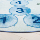 Safavieh Kids Playhouse 200 5'-0" x 5'-0" Rug in Blue / Grey
