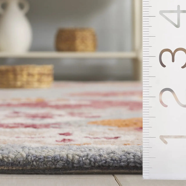 Safavieh Jardin 2'-3" x 8'-0" Rug in Grey / Rust
