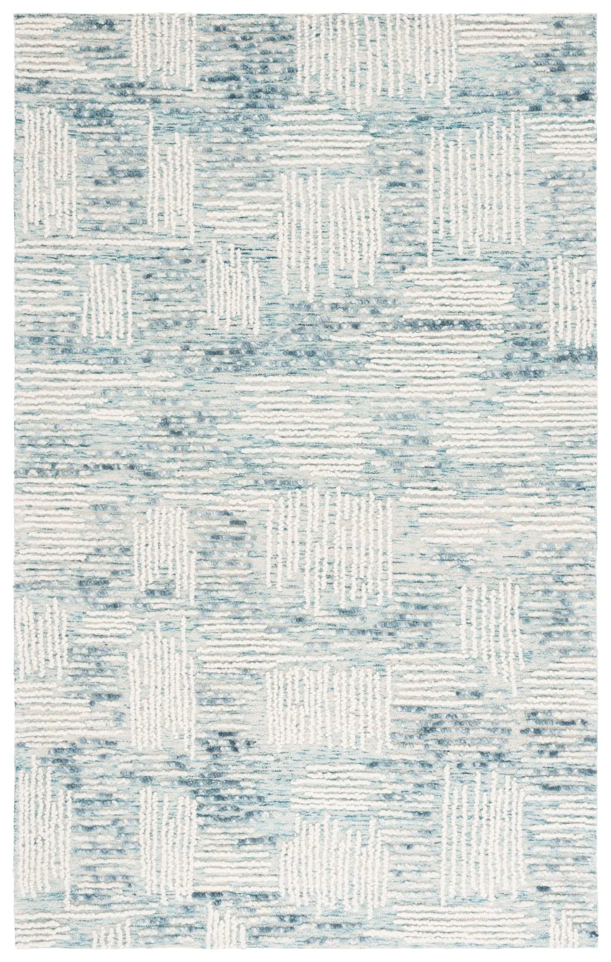 Safavieh Abstract 4'-0" x 6'-0" Rug in Blue / Ivory