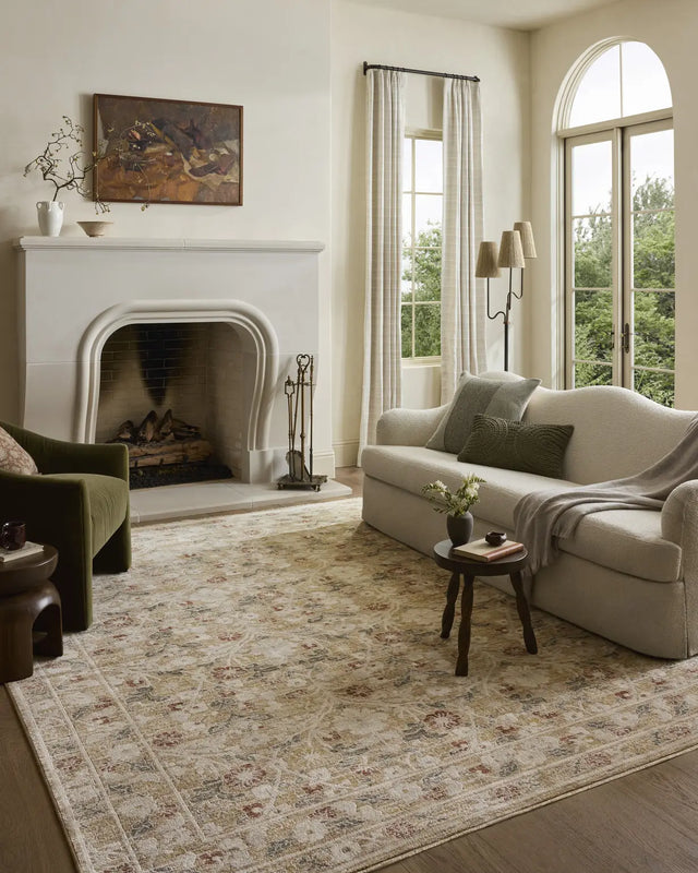 Loloi Clarisse CLS-01 Traditional Power Loomed Sand, Multi Rug - room scene 3