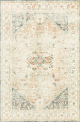 Loloi Rosette Ros-06 Clay/Ivory Rugs - main flat