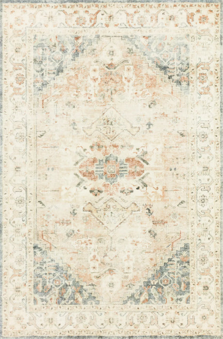 Loloi Rosette Ros-06 Clay/Ivory Rugs - main flat