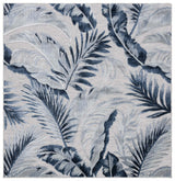 Safavieh Cabana 6'-5" x 6'-5" Rug in Grey / Navy