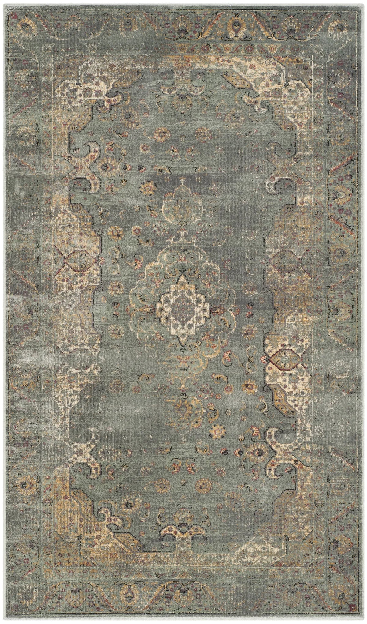 Safavieh Vintage 3'-3" x 5'-7" Rug in Grey / Multi