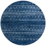 Safavieh Tulum 6'-7" x 6'-7" Rug in Blue / Ivory