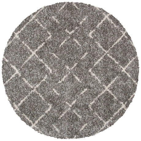 Safavieh Arizona Shag 6'-7" x 6'-7" Rug in Brown / Ivory