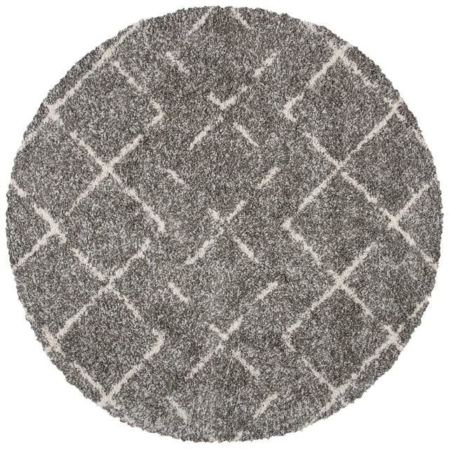 Safavieh Arizona Shag 6'-7" x 6'-7" Rug in Brown / Ivory