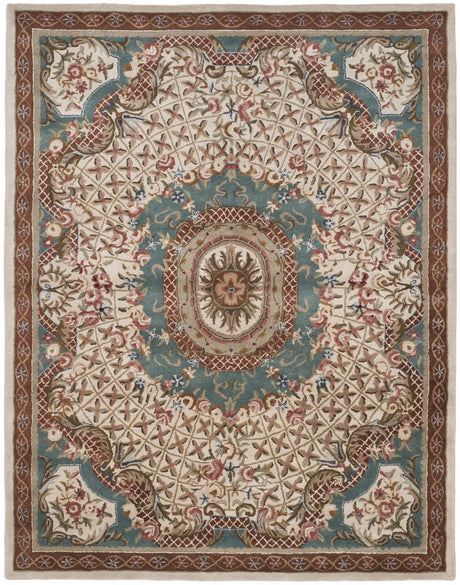 Safavieh Classic 9'-6" x 13'-6" Rug in Ivory / Light Blue