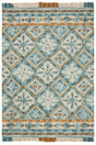 Safavieh Blossom 4'-0" x 6'-0" Rug in Ivory / Teal