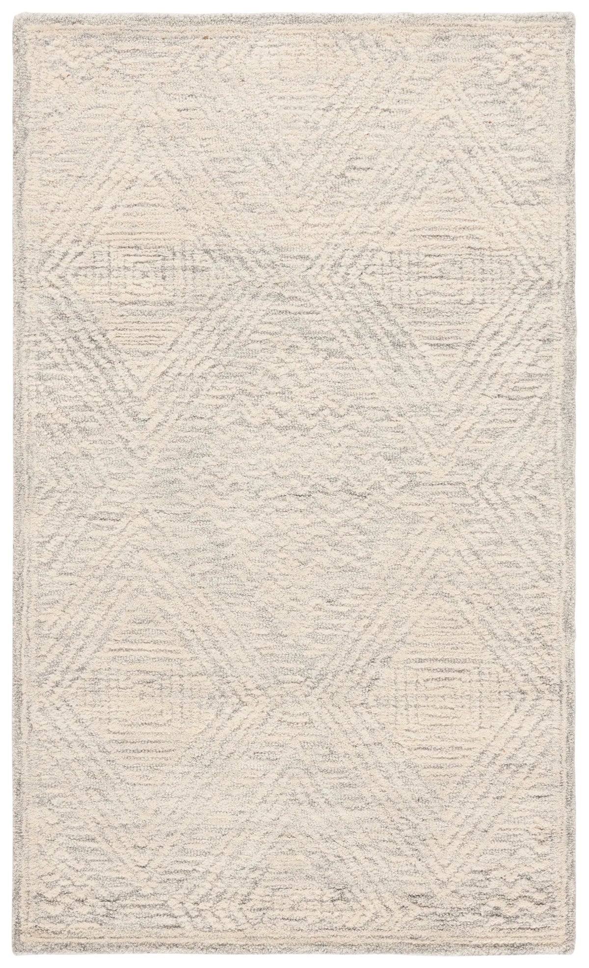 Safavieh Textural 3'-0" x 5'-0" Rug in Grey / Ivory