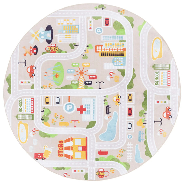 Safavieh Santa Monica Kids 6'-0" x 6'-0" Rug in Beige / Ivory