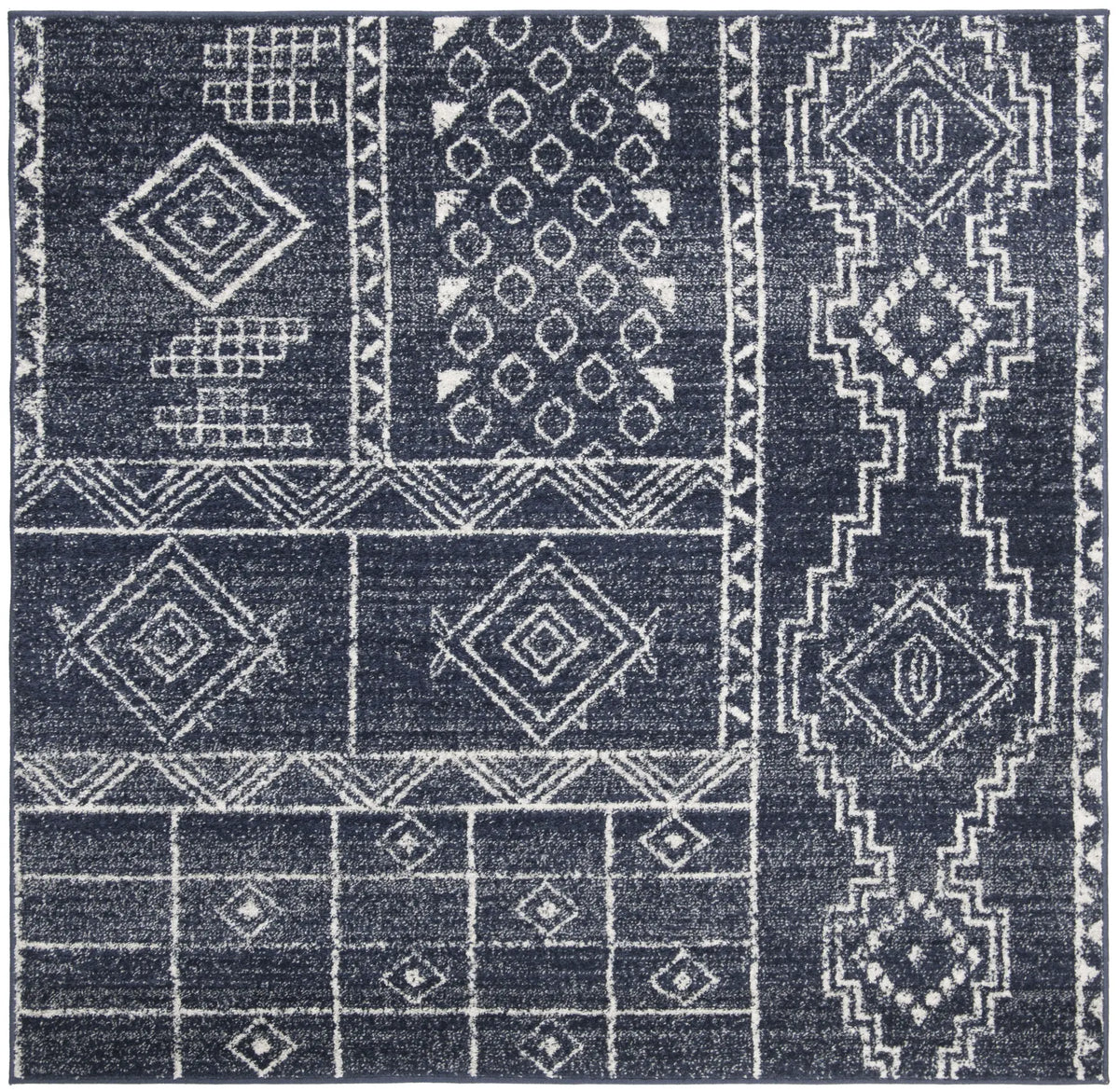 Safavieh Adirondack 6'-0" x 6'-0" Rug in Navy / Silver