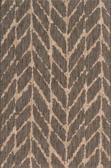 Loloi Isle Ie-02 Charcoal / Mocha Rugs - main flat