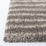 Safavieh Hudson Shag 4'-0" x 6'-0" Rug in Grey / Ivory