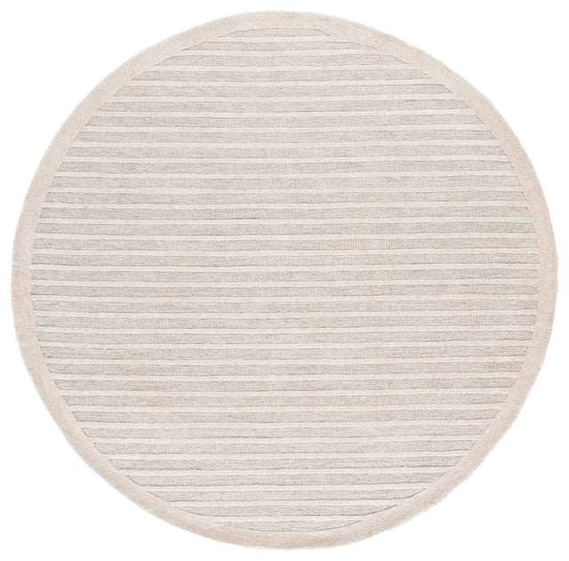 Safavieh Ebony 6'-0" x 6'-0" Rug in Silver / Ivory