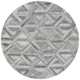 Safavieh Abstract 6'-0" x 6'-0" Rug in Grey / Black