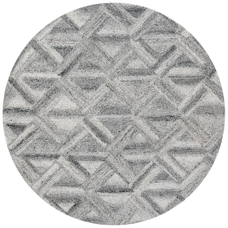 Safavieh Abstract 6'-0" x 6'-0" Rug in Grey / Black