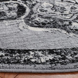 Safavieh Brentwood 6'-7" x 6'-7" Rug in Grey / Black