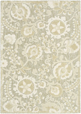 Nourison Aloha ALH17 Machine Made Ivory, Sage Rug