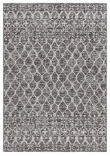 Safavieh Courtyard 6'-7" x 9'-6" Rug in Black / Grey