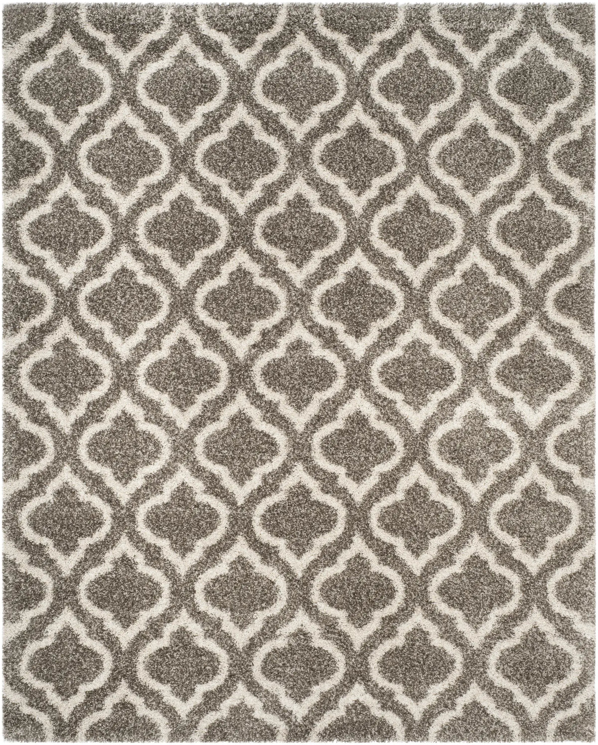 Safavieh Hudson Shag 10'-0" x 14'-0" Rug in Grey / Ivory