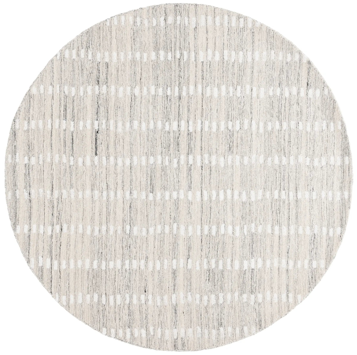 Safavieh Abstract 6'-0" x 6'-0" Rug in Silver / Ivory