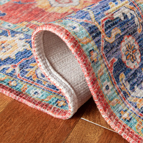 Safavieh Saffron 4'-0" x 6'-0" Rug in Rust / Navy