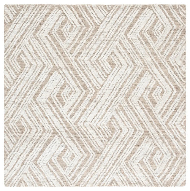 Safavieh Glamour 6'-0" x 6'-0" Rug in Beige / Ivory