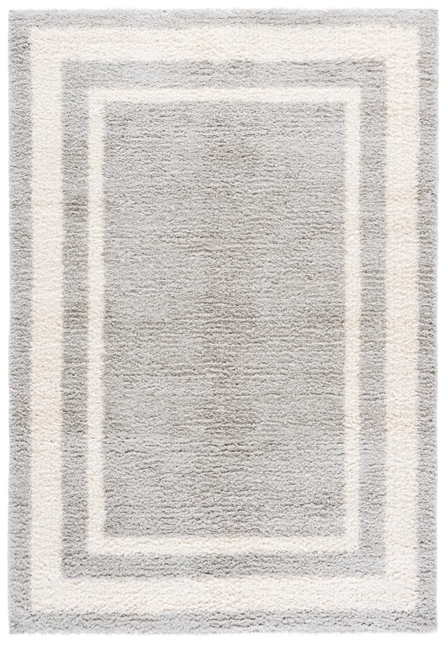 Safavieh Gemma Shag 5'-3" x 7'-6" Rug in Grey / Ivory