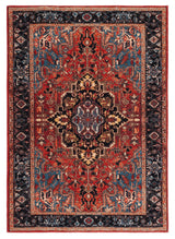 Safavieh Riviera 4'-5" x 6'-0" Rug in Red / Blue