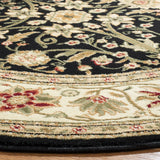 Safavieh Lyndhurst 5'-3" x 5'-3" Rug in Black / Ivory