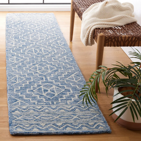 Safavieh Metro 2'-0" x 9'-0" Rug in Blue / Ivory