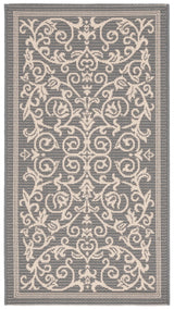 Safavieh Courtyard 2'-0" x 3'-7" Rug in Grey / Natural