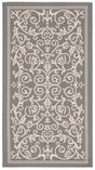 Safavieh Courtyard 2'-0" x 3'-7" Rug in Grey / Natural