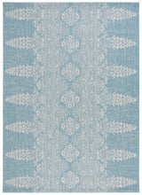 Safavieh Courtyard 8'-0" x 11'-0" Rug in Aqua / Grey