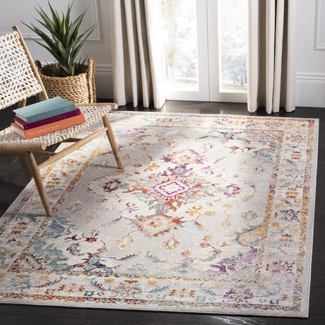 Safavieh Crystal 4'-0" x 6'-0" Rug in Grey / Cream