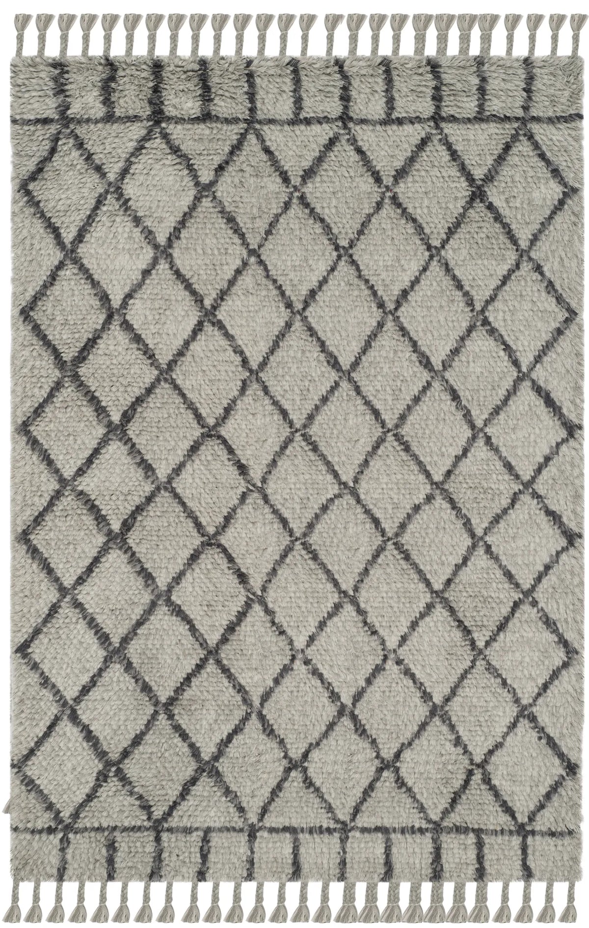 Safavieh Casablanca 6'-0" x 9'-0" Rug in Grey / Dark Grey