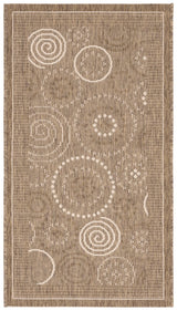 Safavieh Courtyard 2'-0" x 3'-7" Rug in Brown / Natural