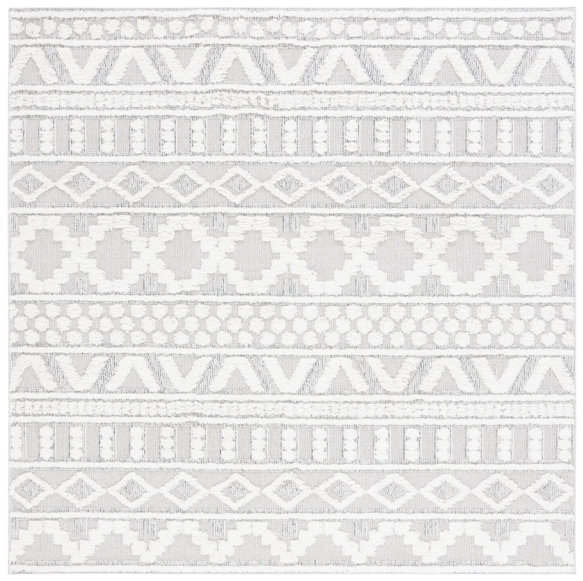 Safavieh Trends 6'-7" x 6'-7" Rug in Grey / Ivory