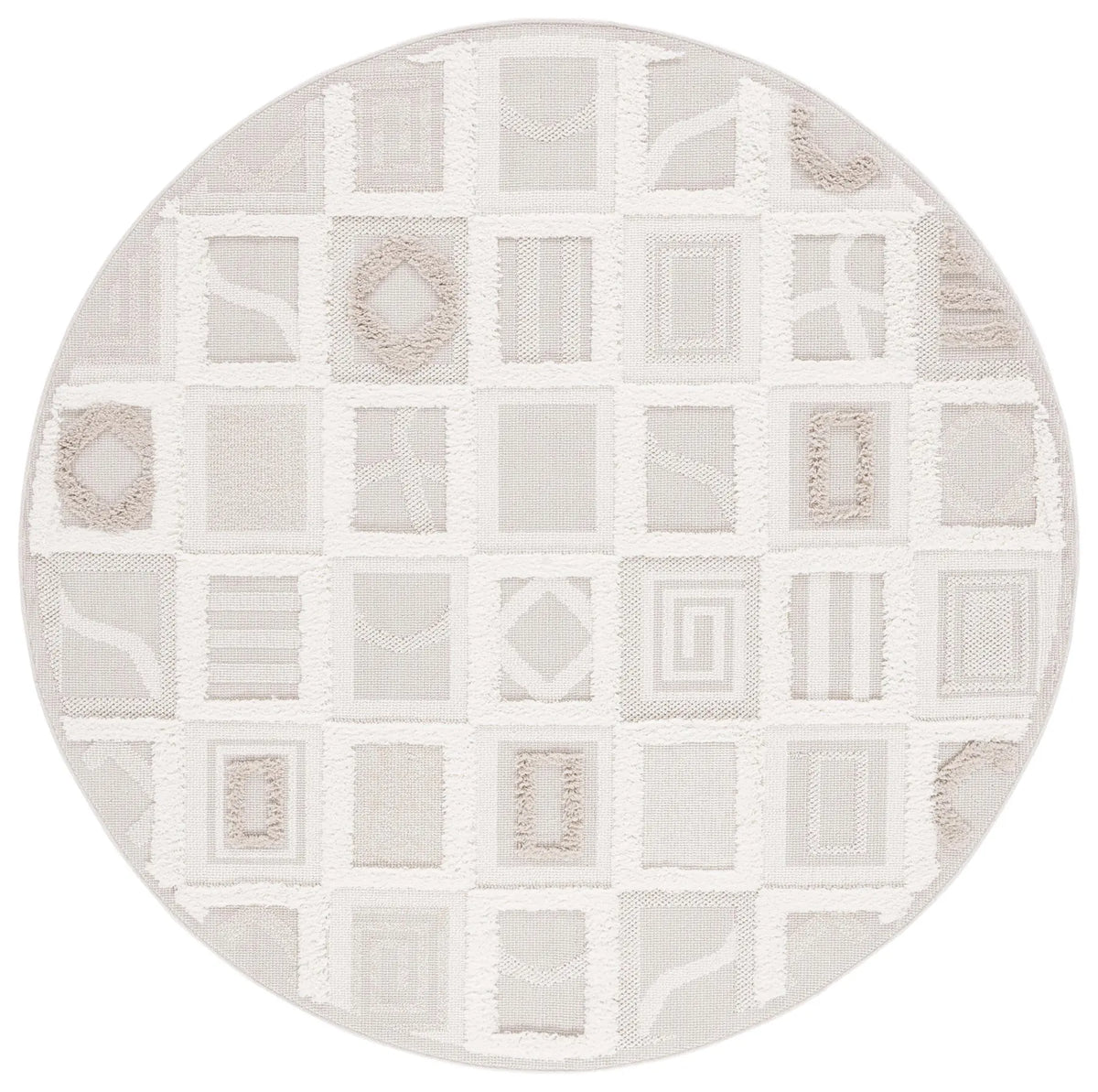 Safavieh Trends 6'-7" x 6'-7" Rug in Beige / Ivory