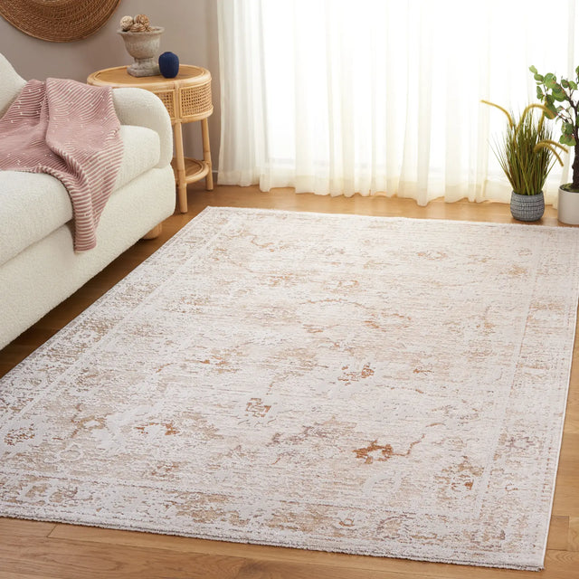 Safavieh Romance 300 5'-3" x 7'-6" Rug in Ivory / Beige Rust