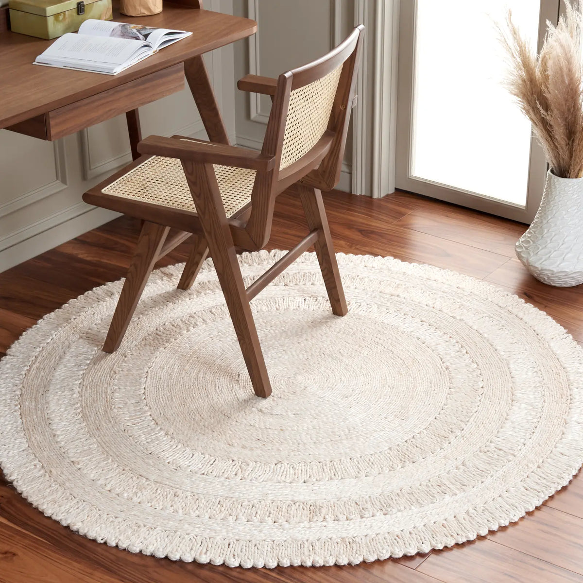Safavieh Natural Fiber 5'-0" x 5'-0" Rug in Ivory