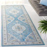 Safavieh Tucson 2'-6" x 8'-0" Rug in Turquoise / Beige