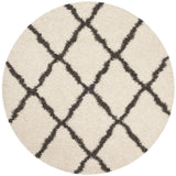 Safavieh Sgd-Dallas Shag 6'-0" x 6'-0" Rug in Ivory / Dark Grey