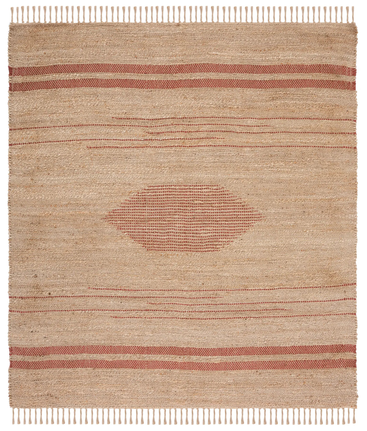 Safavieh Natural Fiber 7'-0" x 7'-0" Rug in Rust / Natural