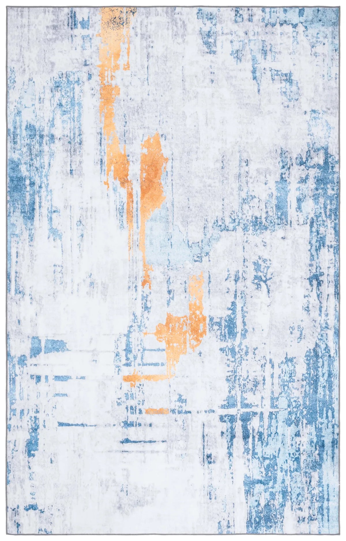 Safavieh Santa Monica 4'-0" x 6'-0" Rug in Grey / Blue