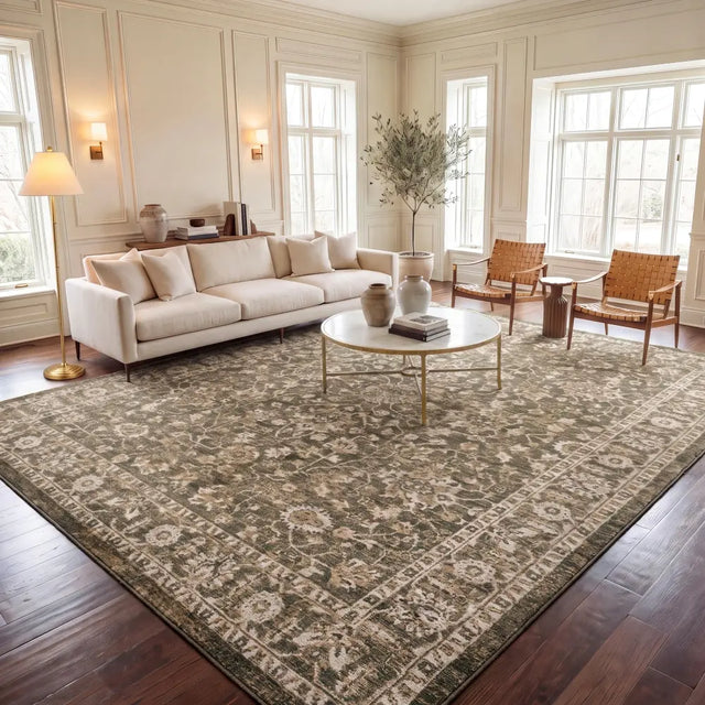 Safavieh Hazel 500 10'-0" x 14'-3" Rug in Green / Beige