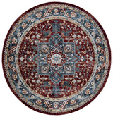 Safavieh Bayside 6'-7" x 6'-7" Rug in Blue / Red